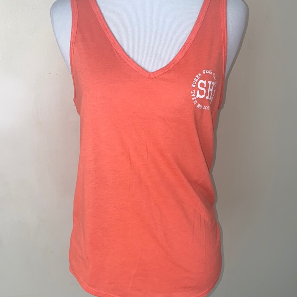 Women's coral Tank Top